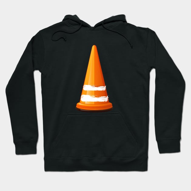 Orange Traffic Cone, minimalistic, gift present ideas Hoodie by Pattyld